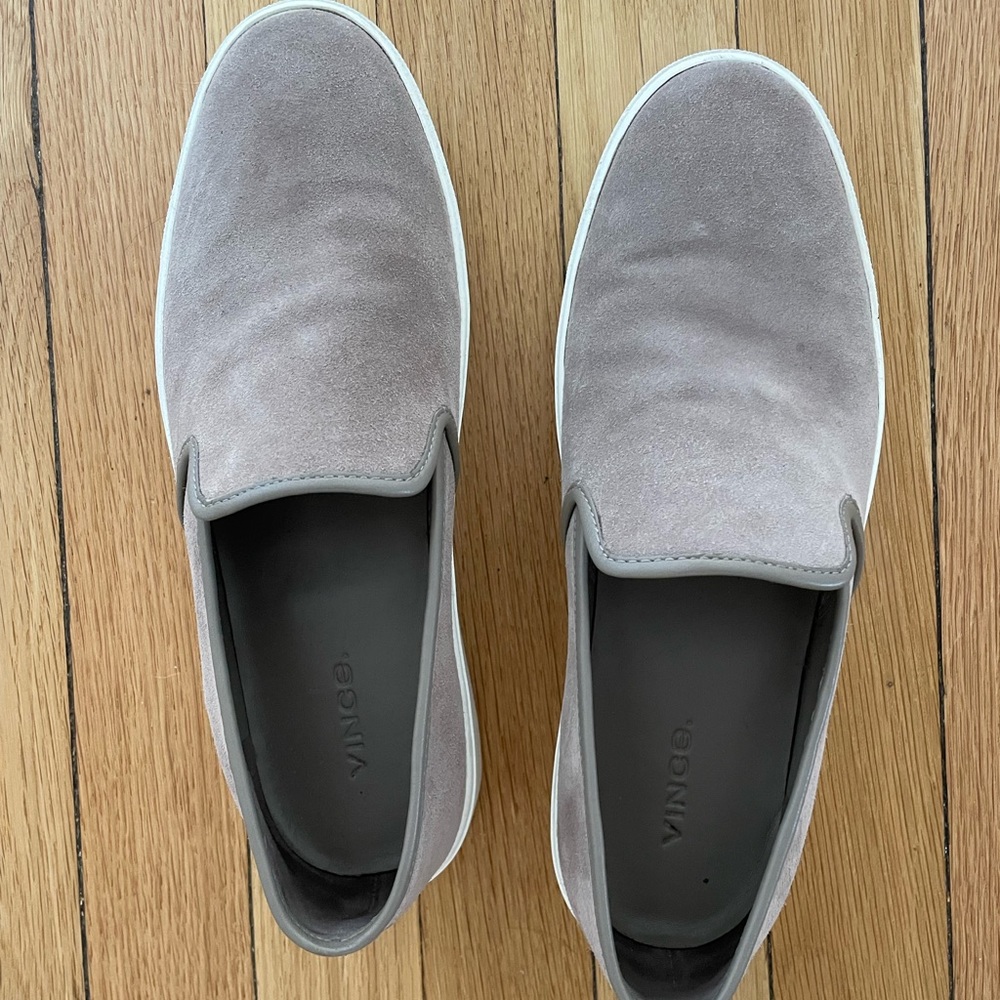Vince platform slip on shoes (worn once!)